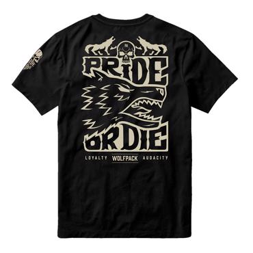 PRiDEorDiE wolfpack v2 T-Shirt -black